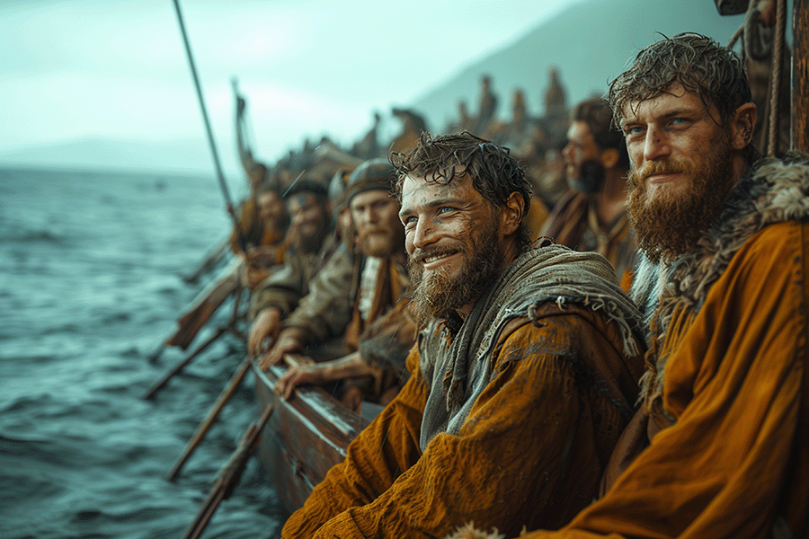 Prince Erik Studying with Captain Kjetil