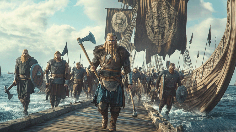 Prince Erik Studying with Captain Kjetil