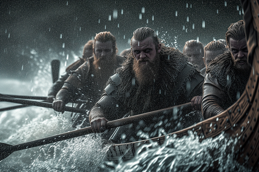 Prince Erik Studying with Captain Kjetil