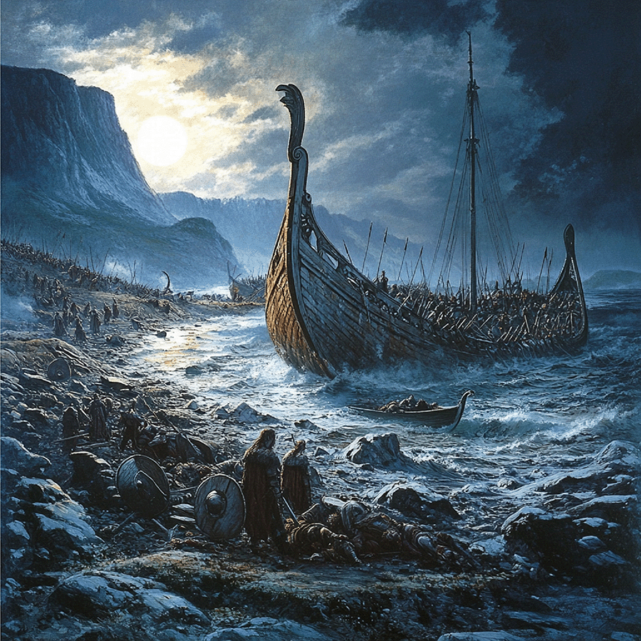 Prince Erik Studying with Captain Kjetil