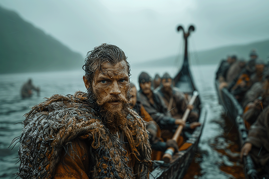 Prince Erik Studying with Captain Kjetil